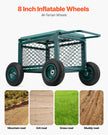 VEVOR Rolling Garden Seat with Wheels 400LB Heavy Duty Garden Cart with Storage