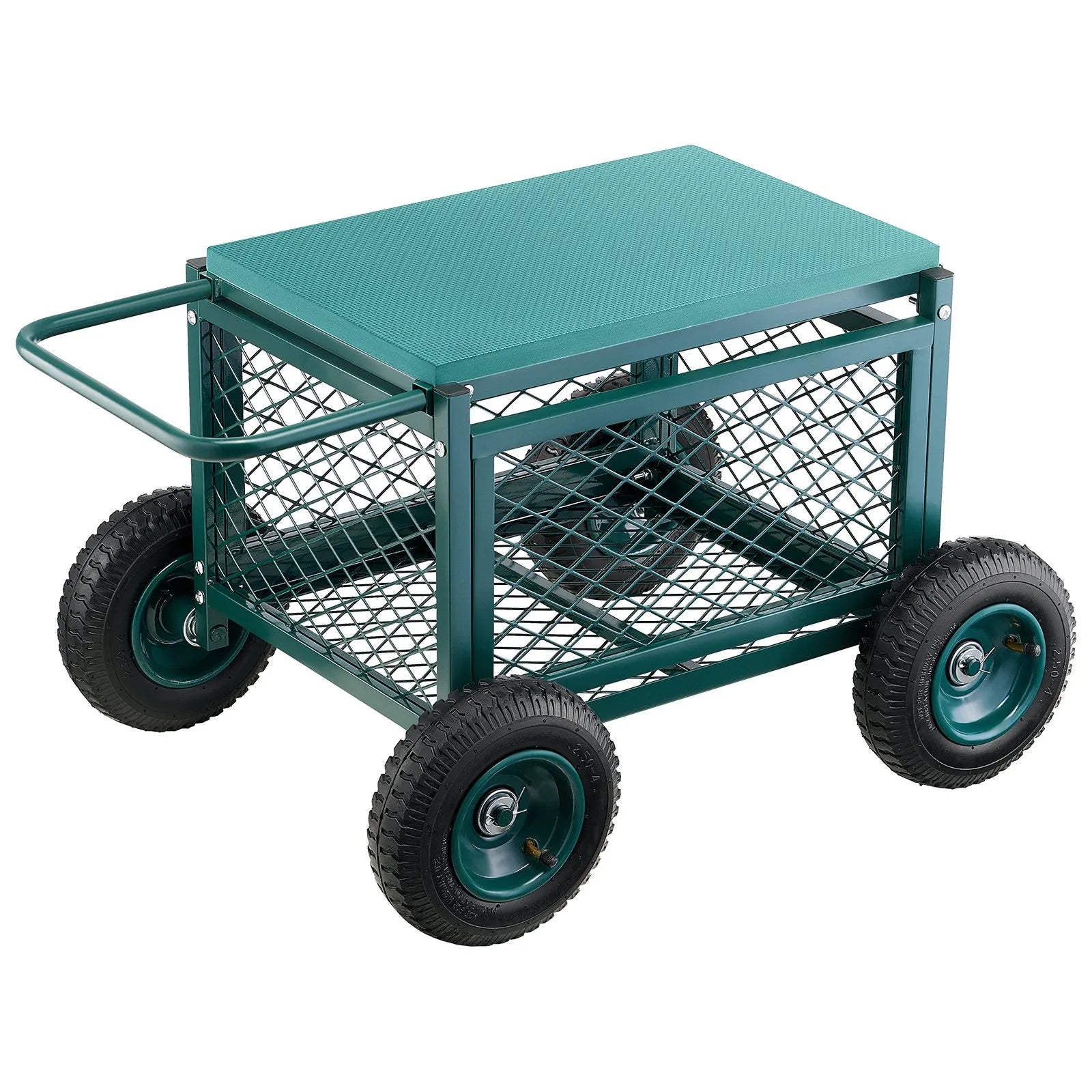VEVOR Rolling Garden Seat with Wheels 400LB Heavy Duty Garden Cart with Storage