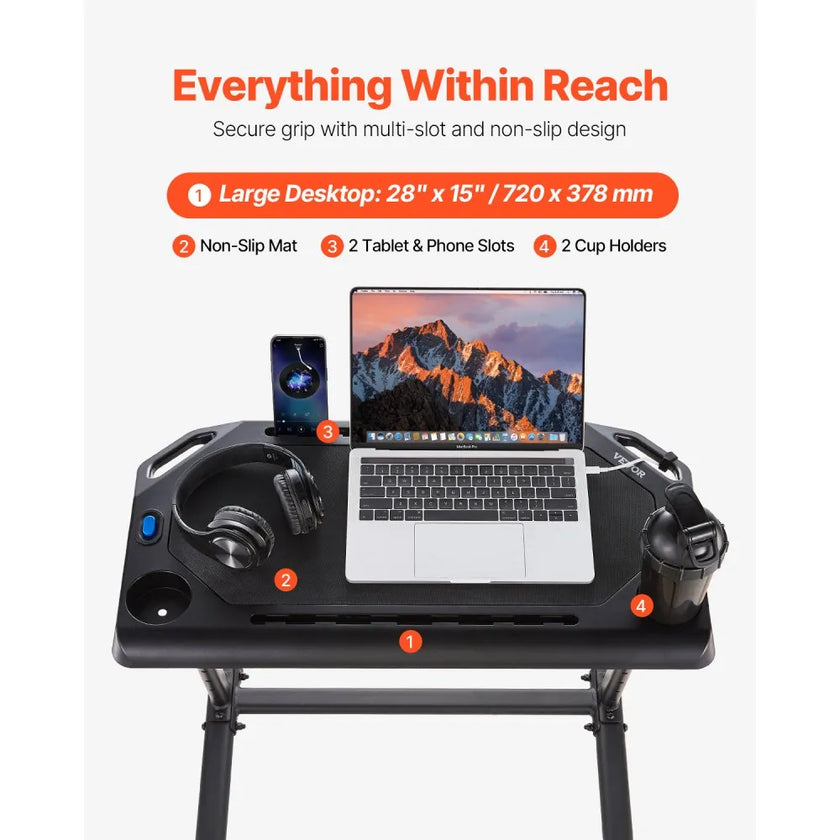 Cycling Desk – Adjustable Mobile Bike & Treadmill Workstation with Wheels