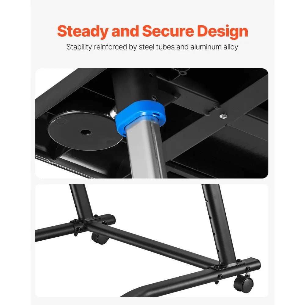 Cycling Desk – Adjustable Mobile Bike & Treadmill Workstation with Wheels