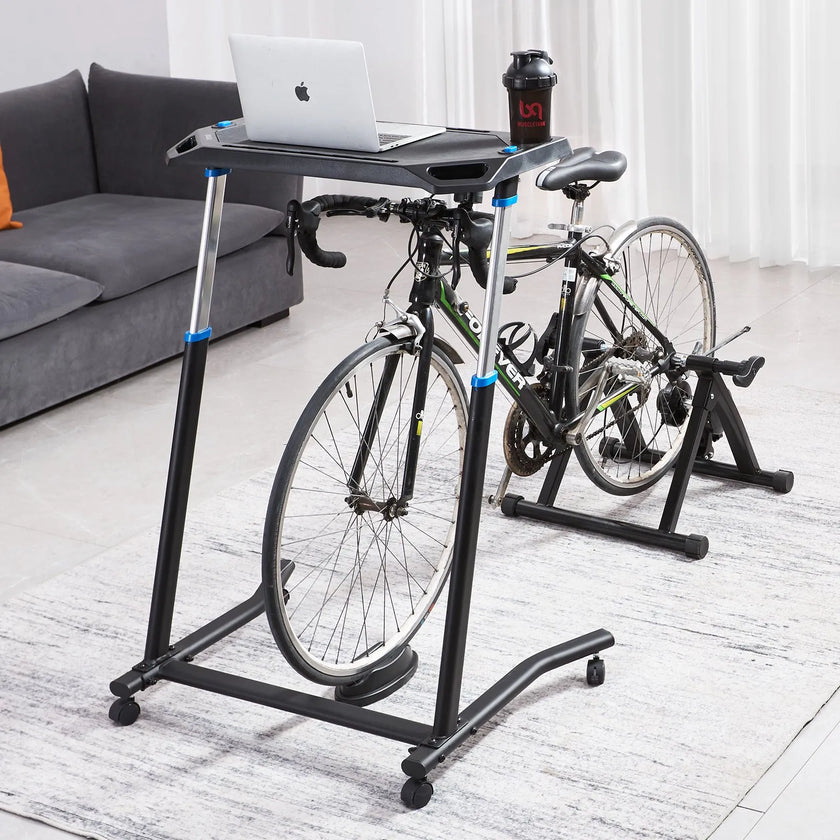 Cycling Desk – Adjustable Mobile Bike & Treadmill Workstation with Wheels