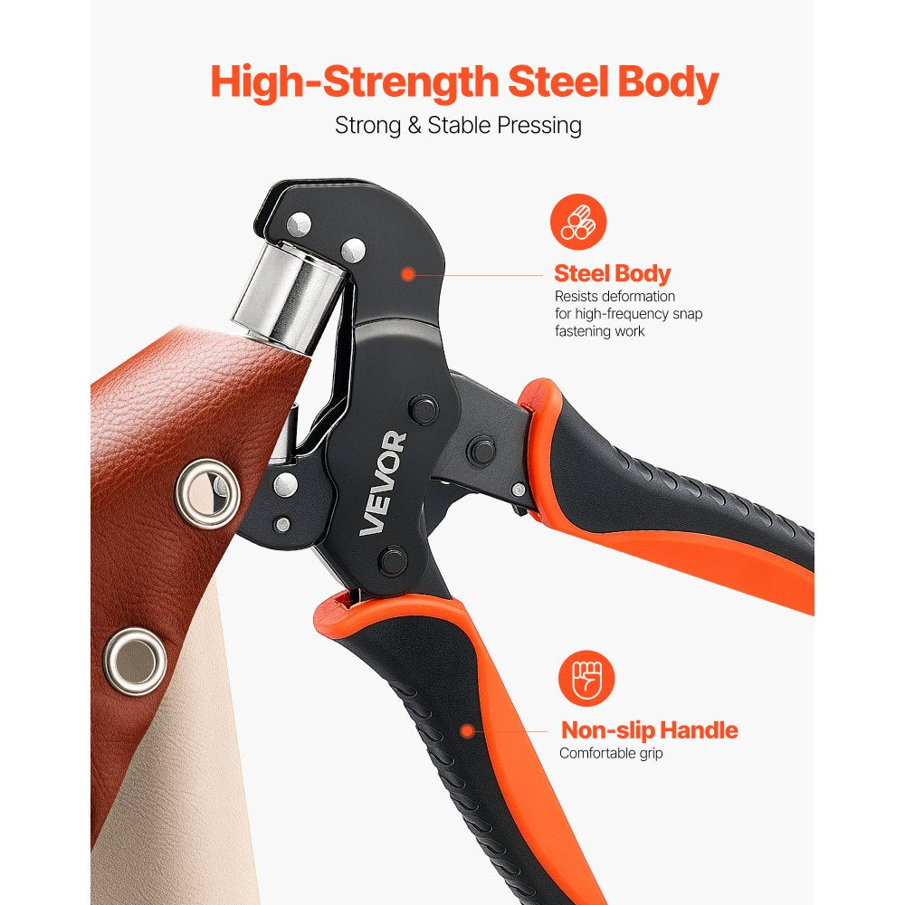 900-Piece Grommet Tool Kit with Manual Press Pliers, 1/4