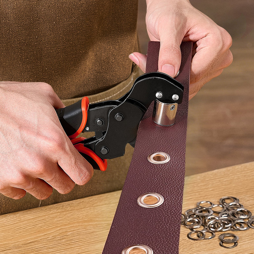 900-Piece Grommet Tool Kit with Manual Press Pliers, 1/4