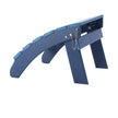 VEVOR Adirondack Ottoman 2 Set 18.7L x 18.9W x 13.8H Inch HDPE Footrest Blue