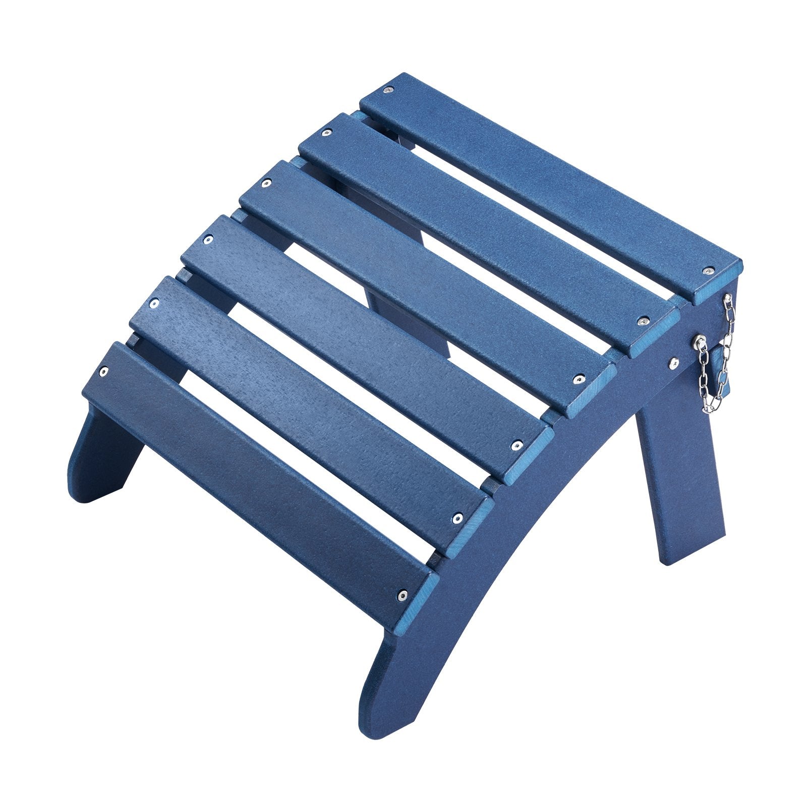 VEVOR Adirondack Ottoman 2 Set 18.7L x 18.9W x 13.8H Inch HDPE Footrest Blue