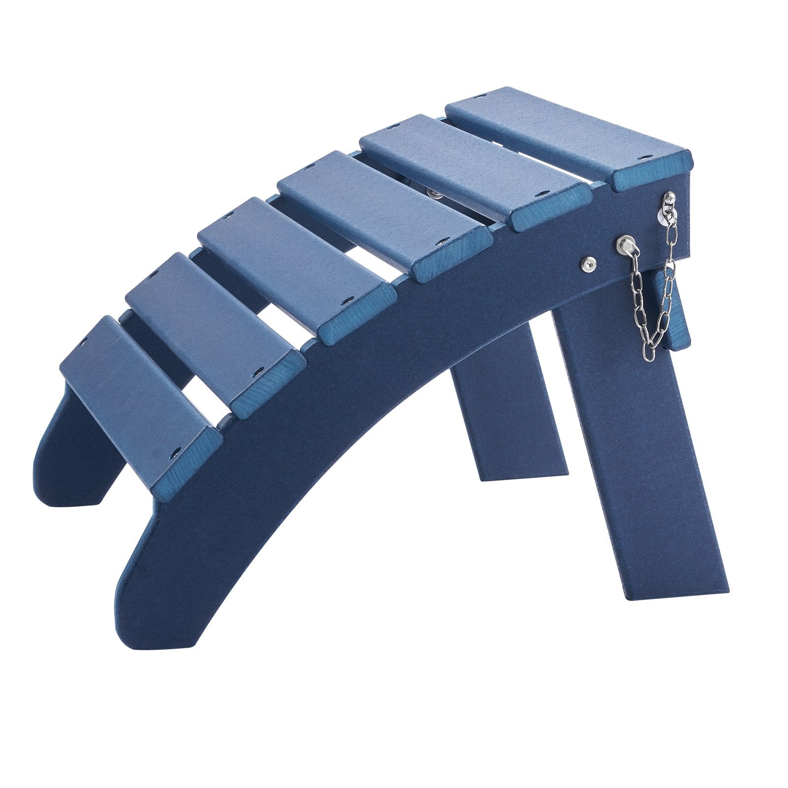 VEVOR Adirondack Ottoman 2 Set 18.7L x 18.9W x 13.8H Inch HDPE Footrest Blue