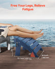 VEVOR Adirondack Ottoman 15.7L x 18.9W x 13H Inch HDPE Folding Footrest Blue