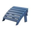 VEVOR Adirondack Ottoman 15.7L x 18.9W x 13H Inch HDPE Folding Footrest Blue