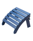 VEVOR Adirondack Ottoman 18.7L x 18.9W x 13.8H Inch HDPE Folding Footrest Blue