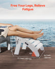 VEVOR Adirondack Ottoman 17.7L x 19.7W x 13.8H Inch HDPE Folding Footrest White