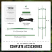 VEVOR 6 Packs Tomato Cages for Garden 48