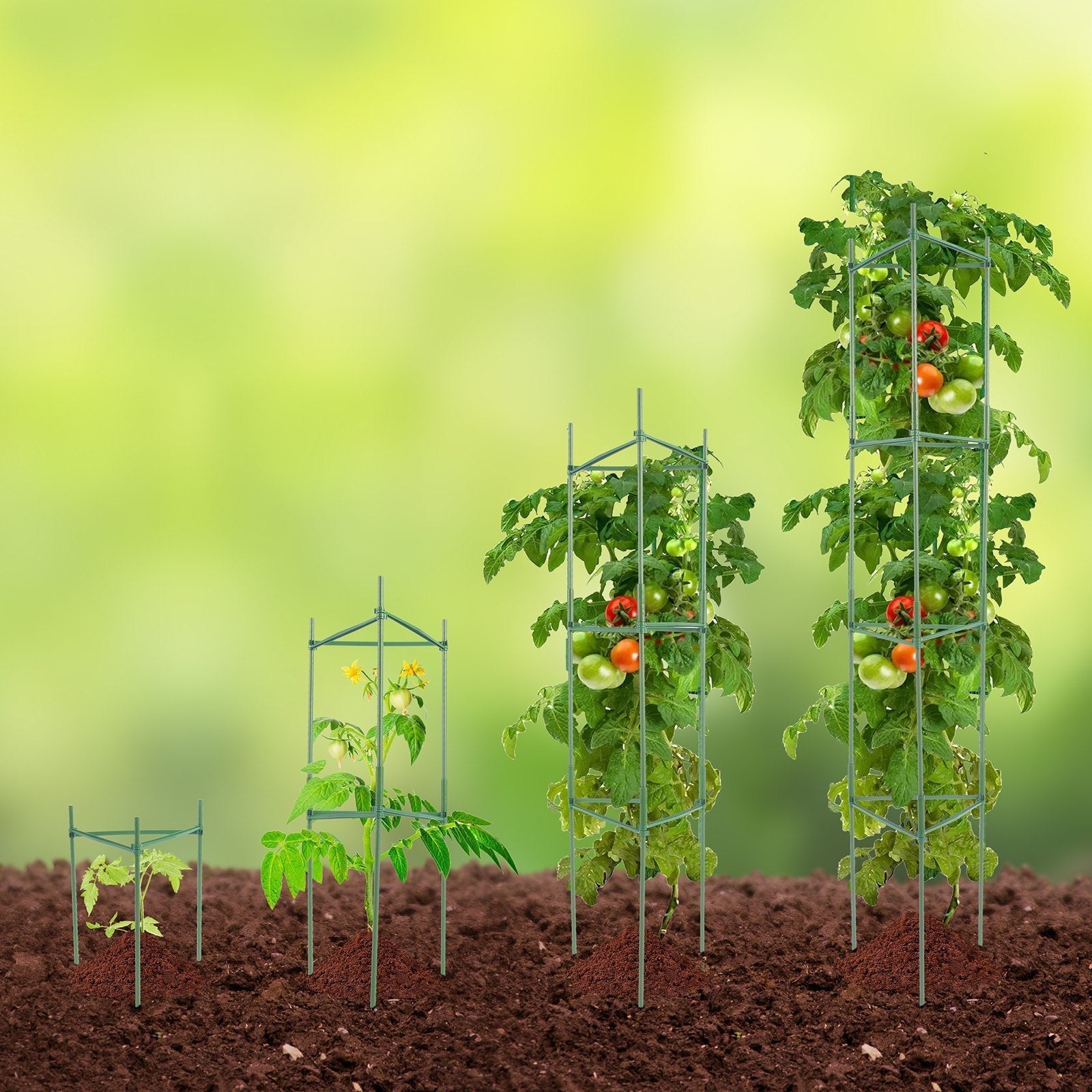 VEVOR 6 Packs Tomato Cages for Garden 48