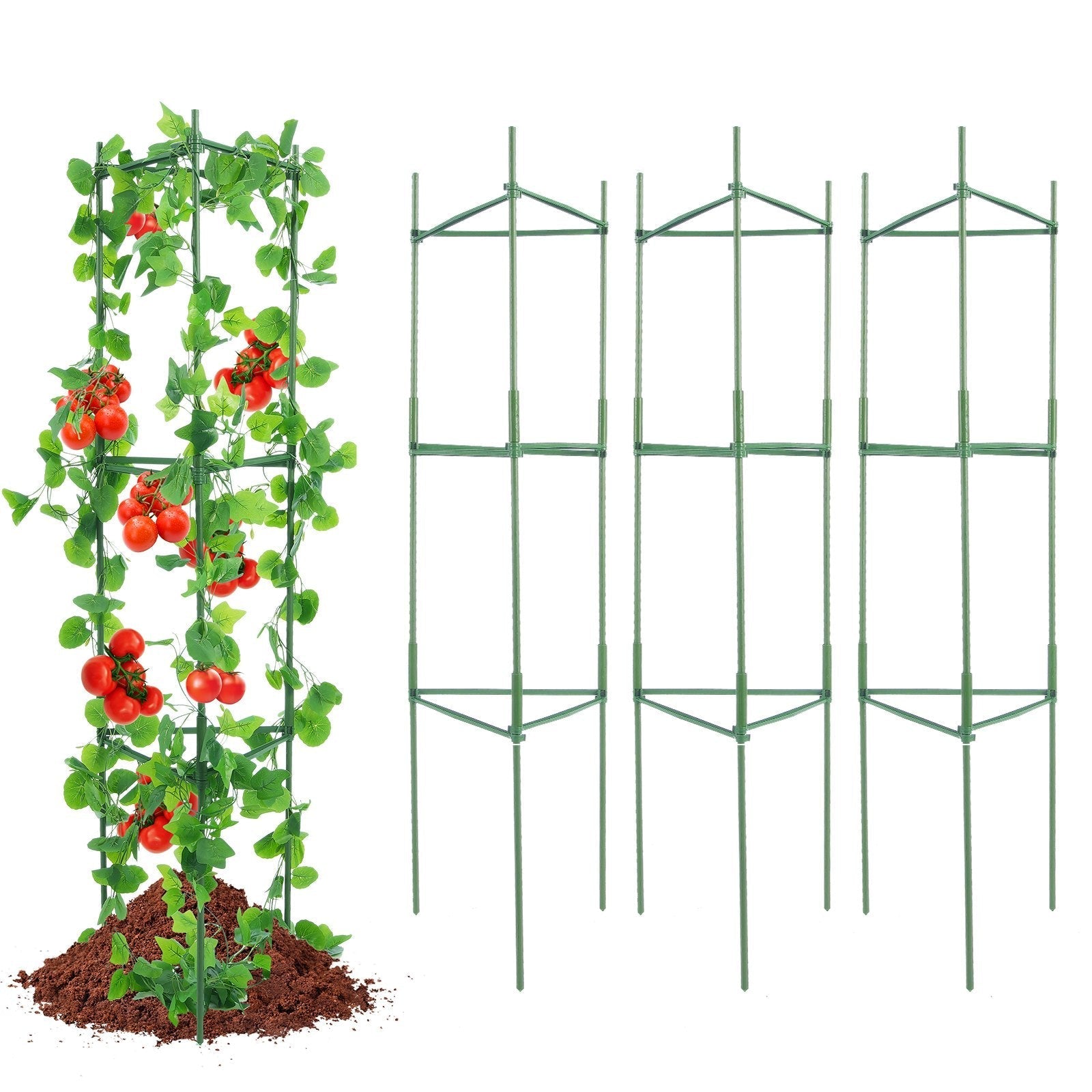 VEVOR 6 Packs Tomato Cages for Garden 48