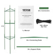 VEVOR 6 Packs Tomato Cages for Garden 48