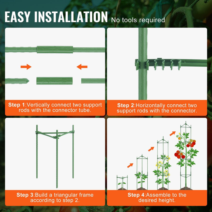 VEVOR 4 Packs Tomato Cages for Garden 63