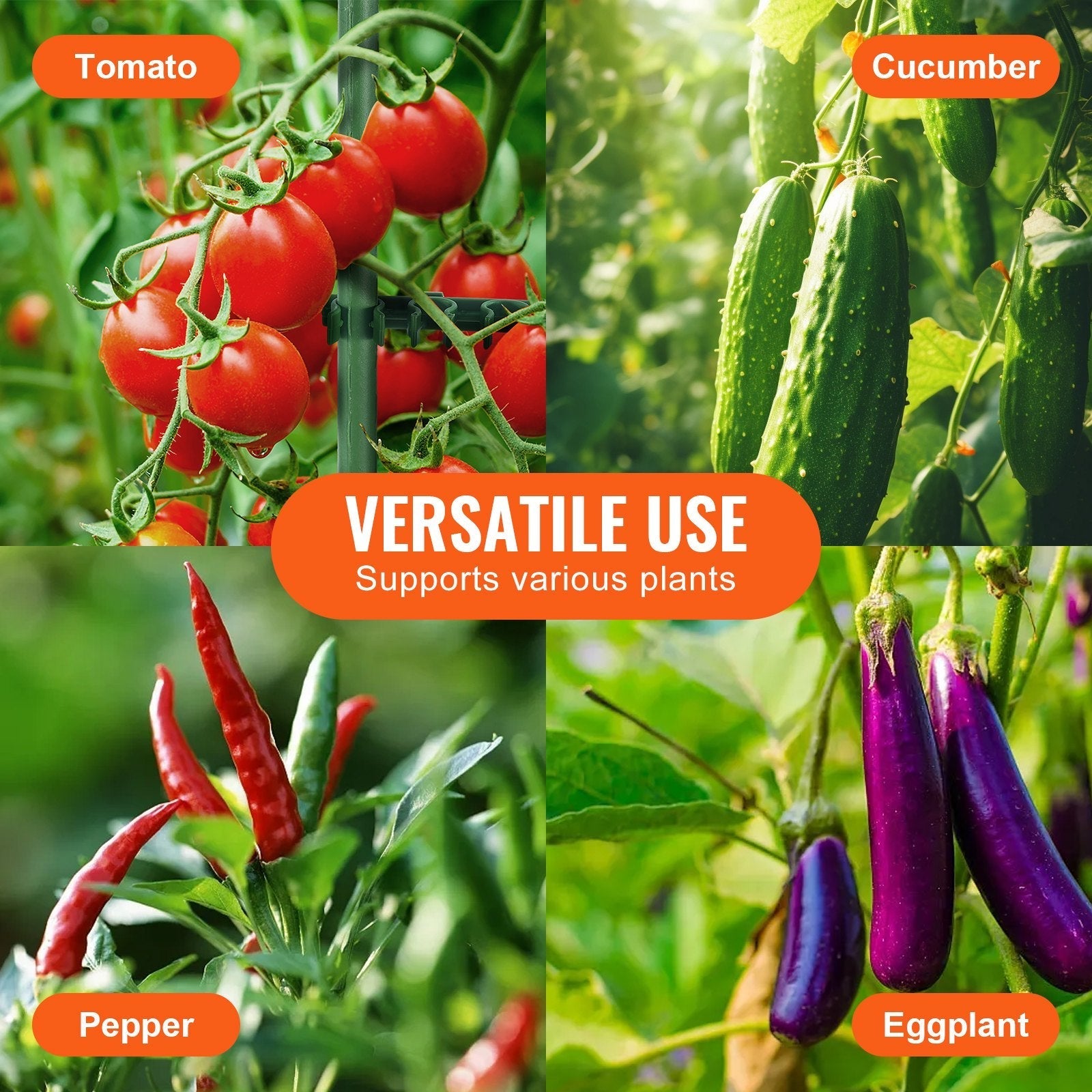 VEVOR 4 Packs Tomato Cages for Garden 63