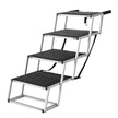 VEVOR Dog Stair for Cars 4-step Folding Dog Steps Aluminum Loads up to 250 lbs