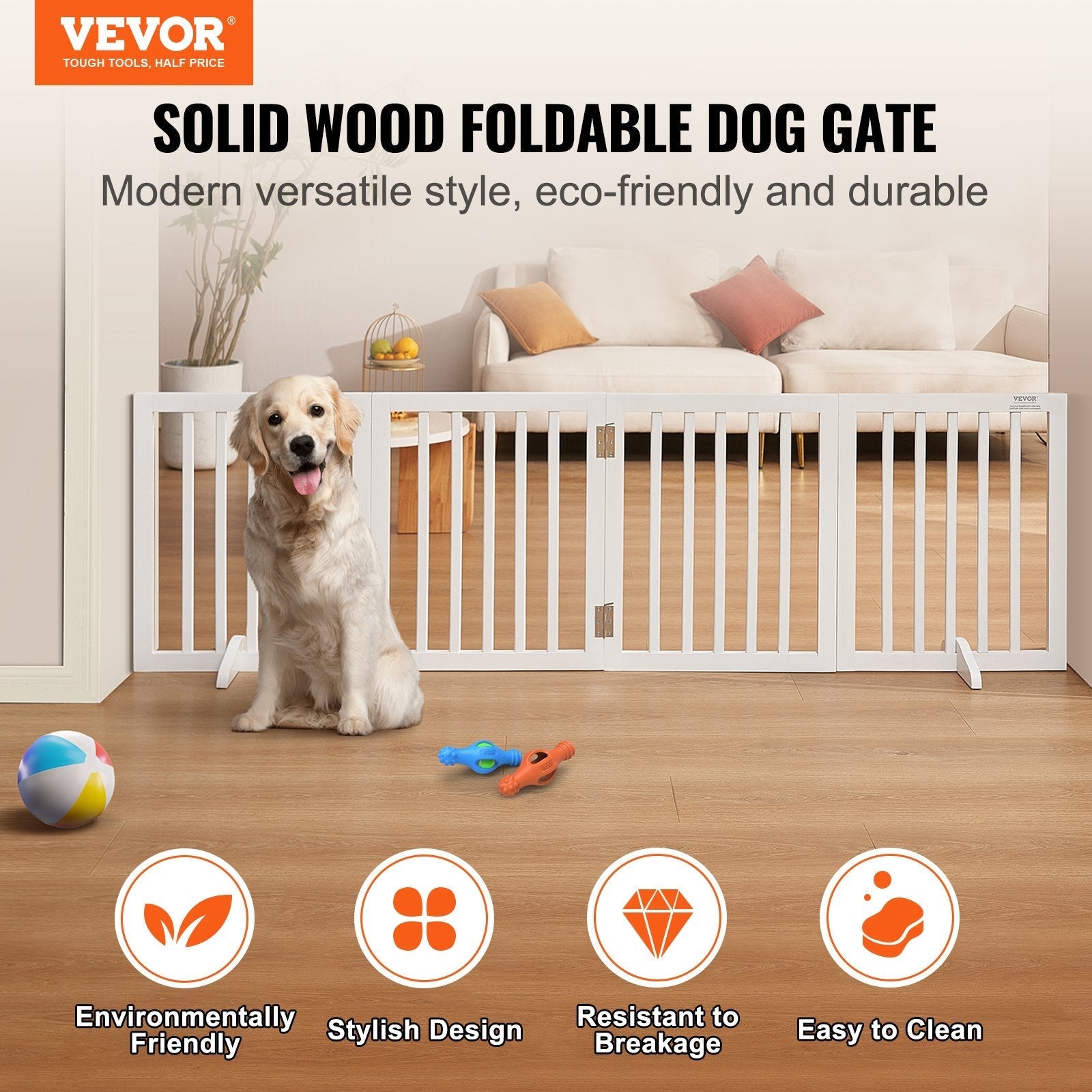 VEVOR Free Standing Dog Gate, 24
