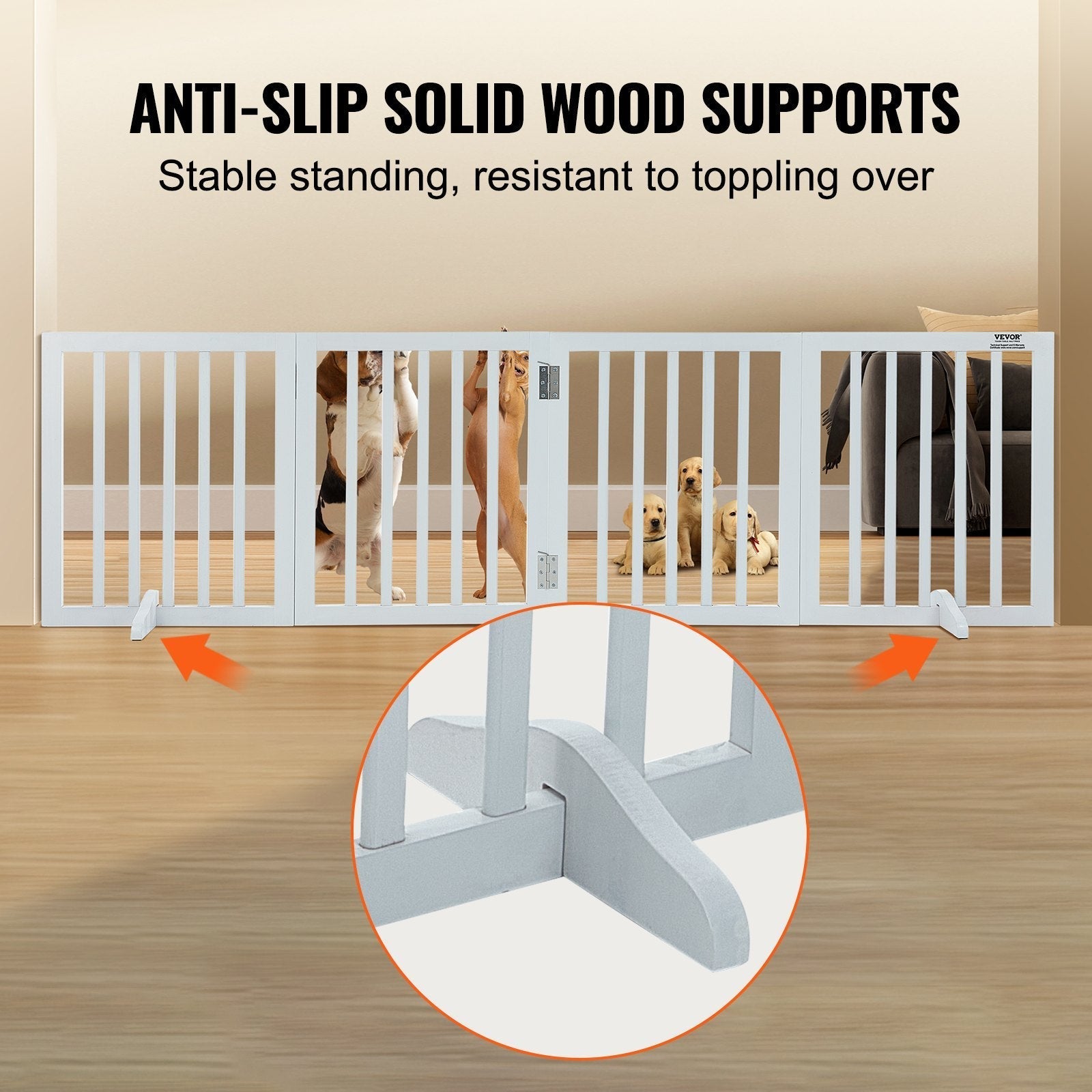VEVOR Free Standing Dog Gate, 24