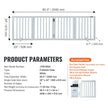 VEVOR Free Standing Dog Gate, 24