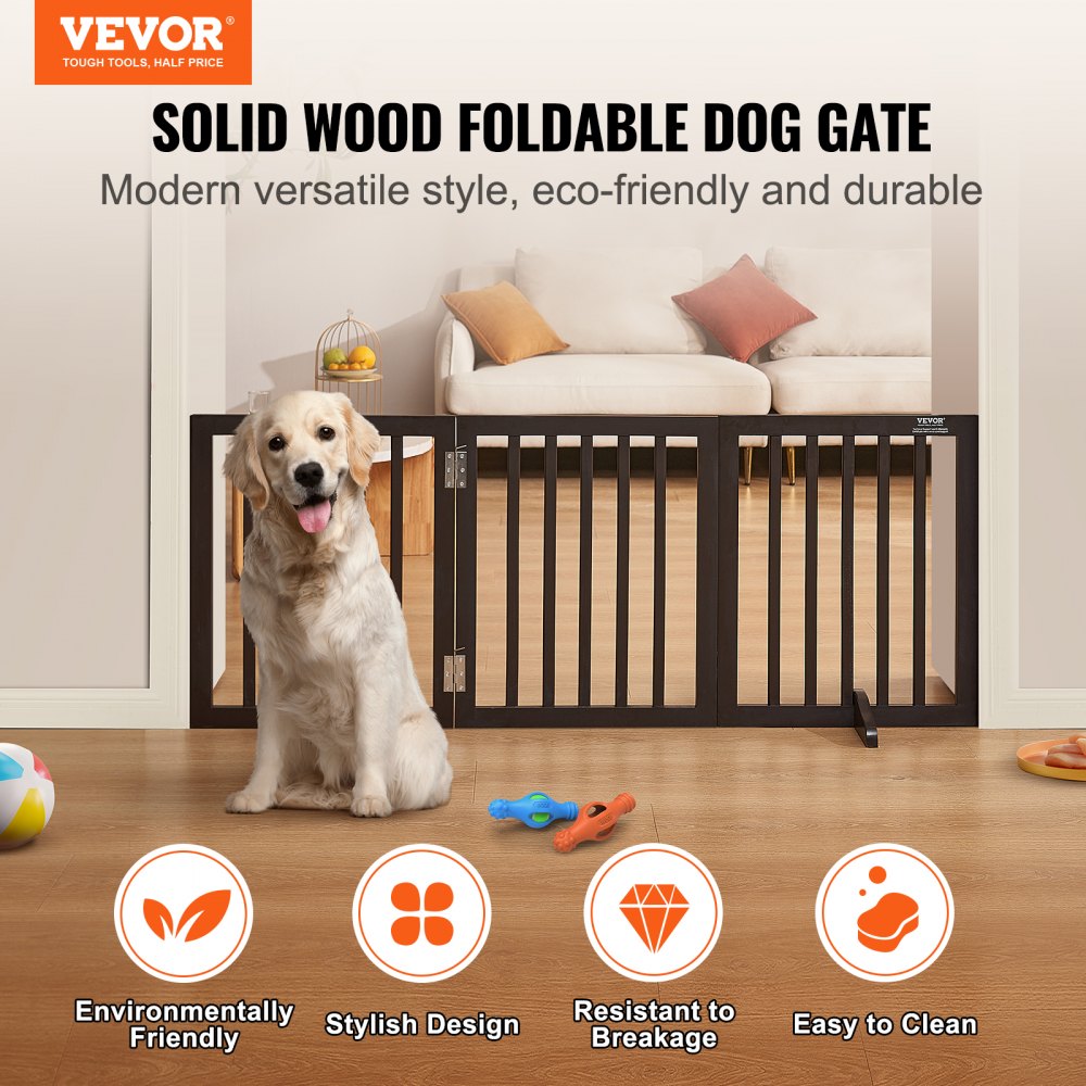 VEVOR Free Standing Dog Gate, 24