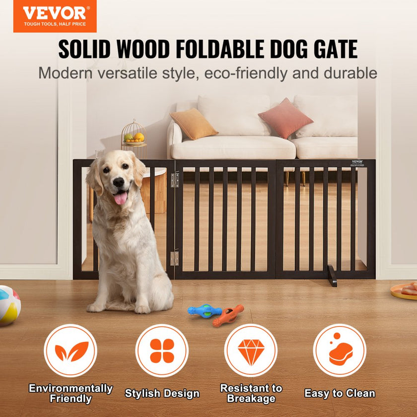 VEVOR Free Standing Dog Gate, 24