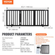 VEVOR Free Standing Dog Gate, 24