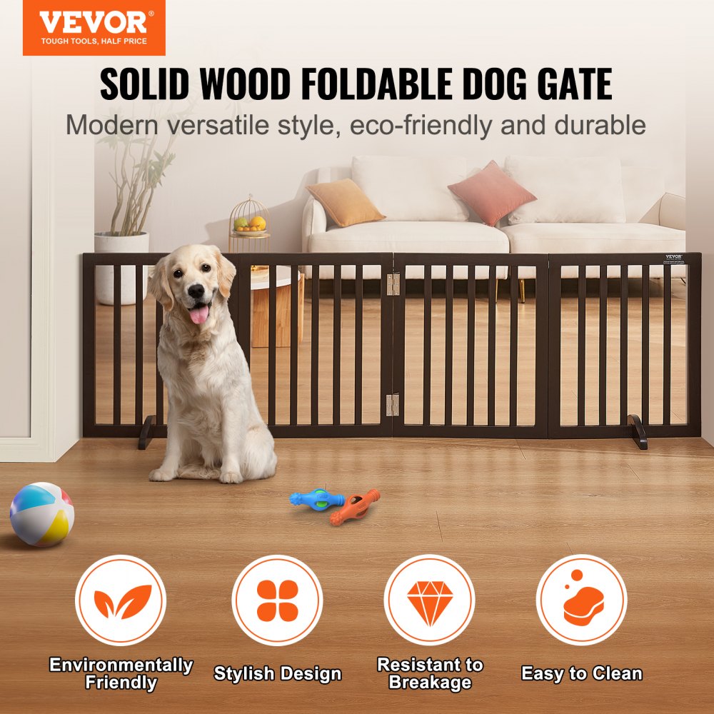 VEVOR Free Standing Dog Gate, 24