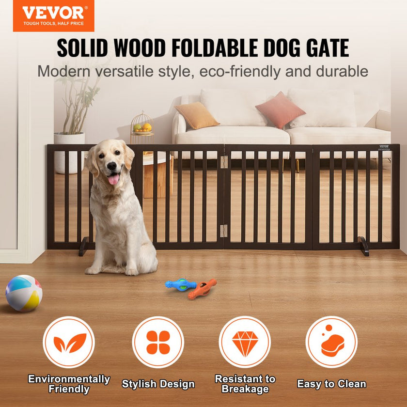 VEVOR Free Standing Dog Gate, 24