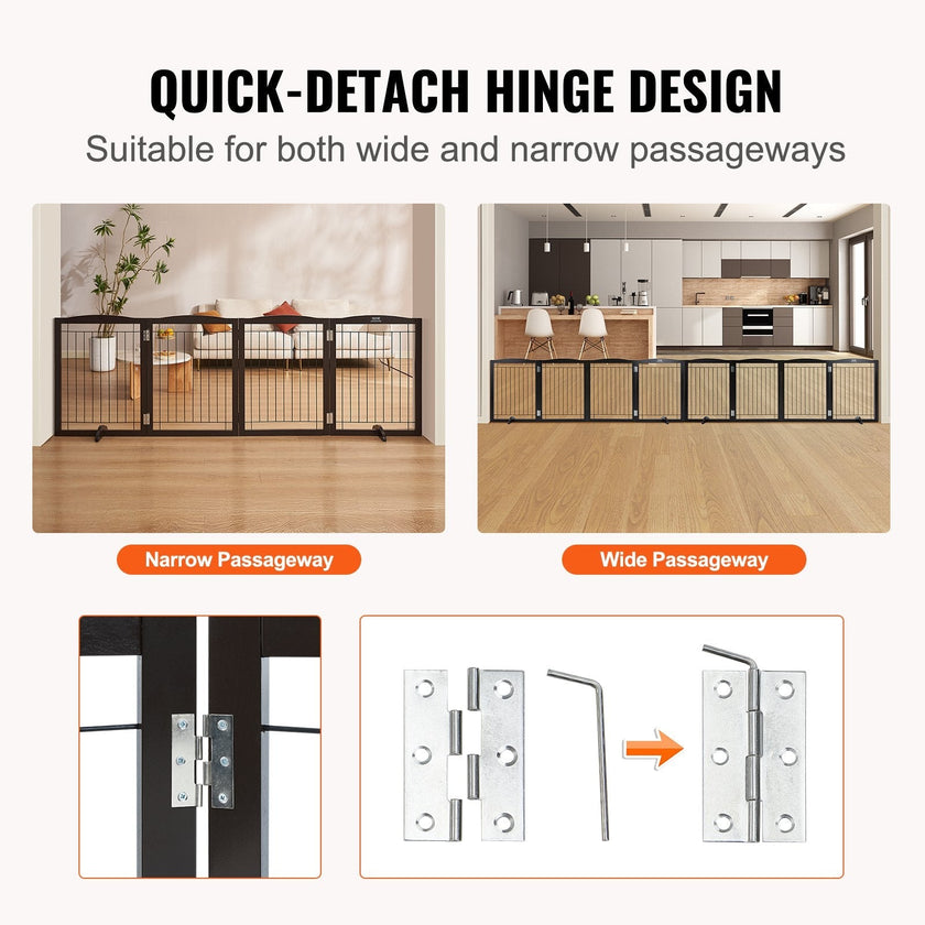 VEVOR Free Standing Dog Gate, 32