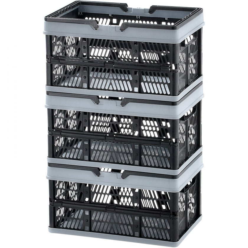 VEVOR Foldable Shopping Basket Portable Grocery Basket 3PCS 16L with Handle