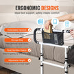 VEVOR Bed Rails for Elderly Adults, 180° Foldable Bed Assist Rails for Seniors, 450LBS Loading Bed Side Rails Bed Cane with 4-Level Adjustable Handle, Storage Pocket Fits King Queen Full Twin Bed