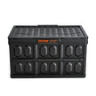VEVOR Collapsible Storage Bins with Lids, 45L 3 Packs, Folding Plastic Stackable Utility Crates with Handles, Large Heavy Duty Containers for Clothes, Toys, Books, Snack, Shoes, and Grocery Organizing