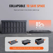 VEVOR Collapsible Storage Bins with Lids, 65L 3 Packs, Folding Plastic Stackable Utility Crates with Handles, Large Heavy Duty Containers for Clothes, Toys, Books, Snack, Shoes, and Grocery Organizing