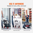 VEVOR Folding Hand Truck, 176 lbs Load Capacity, Aluminum Portable Cart, Convertible Hand Truck and Dolly with Telescoping Handle and Rubber Wheels, Ultra Lightweight Super Strong for Moving Warehouse