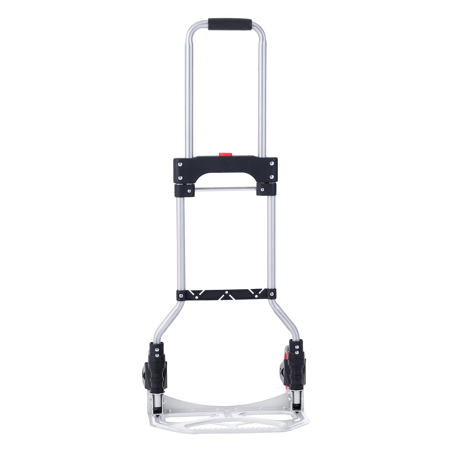 VEVOR Folding Hand Truck, 176 lbs Load Capacity, Aluminum Portable Cart, Convertible Hand Truck and Dolly with Telescoping Handle and Rubber Wheels, Ultra Lightweight Super Strong for Moving Warehouse