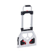 VEVOR Folding Hand Truck, 176 lbs Load Capacity, Aluminum Portable Cart, Convertible Hand Truck and Dolly with Telescoping Handle and Rubber Wheels, Ultra Lightweight Super Strong for Moving Warehouse