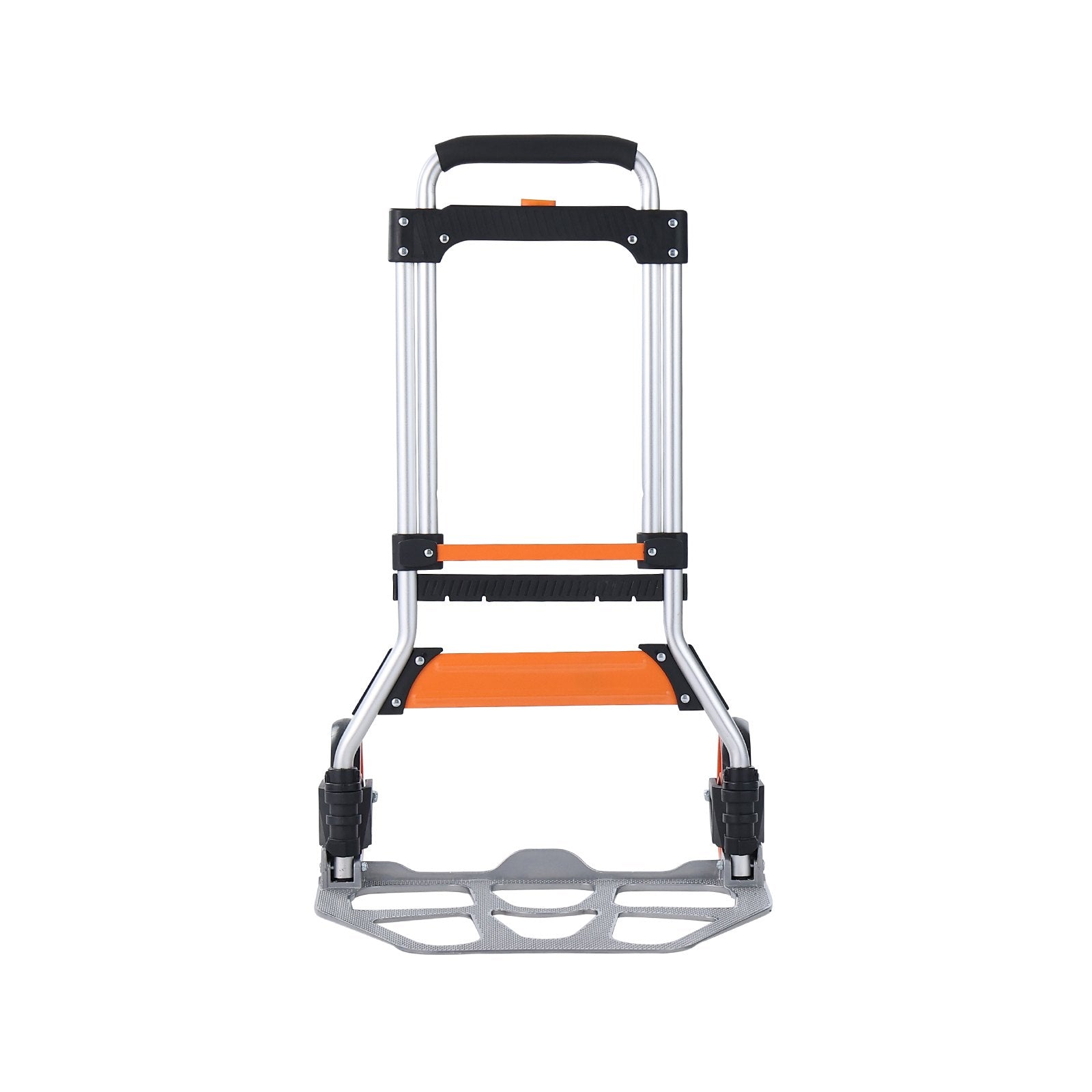 VEVOR Folding Hand Truck, 275 lbs Load Capacity, Aluminum Portable Cart, Convertible Hand Truck and Dolly with Telescoping Handle and PP+TPR Wheels, Ultra Lightweight Super Strong for Moving Warehouse