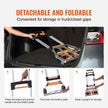 VEVOR Folding Hand Truck, 309 lbs Load Capacity, Aluminum Portable Cart, Convertible Hand Truck and Dolly with Telescoping Handle and PP+TPR Wheels, Ultra Lightweight Super Strong for Moving Warehouse