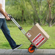 VEVOR Folding Hand Truck, 309 lbs Load Capacity, Aluminum Portable Cart, Convertible Hand Truck and Dolly with Telescoping Handle and PP+TPR Wheels, Ultra Lightweight Super Strong for Moving Warehouse