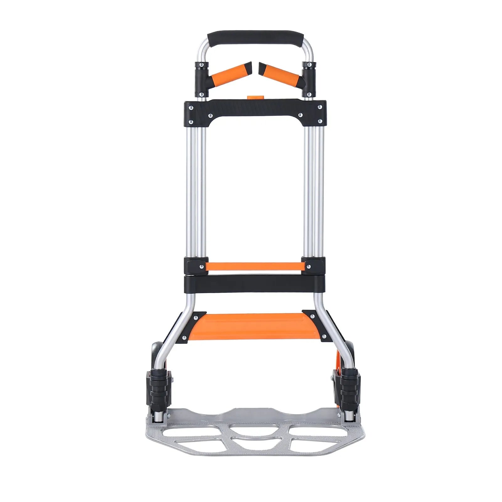 VEVOR Folding Hand Truck, 309 lbs Load Capacity, Aluminum Portable Cart, Convertible Hand Truck and Dolly with Telescoping Handle and PP+TPR Wheels, Ultra Lightweight Super Strong for Moving Warehouse