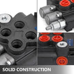 VEVOR Hydraulic Valve 2 Spool Hydraulic Joystick Control Valve 11gpm Hydraulic Directional Control Valve Double Acting for Tractors Loaders Tanks
