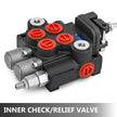 VEVOR Hydraulic Valve 2 Spool Hydraulic Joystick Control Valve 11gpm Hydraulic Directional Control Valve Double Acting for Tractors Loaders Tanks