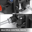 VEVOR Hydraulic Valve 2 Spool Hydraulic Joystick Control Valve 11gpm Hydraulic Directional Control Valve Double Acting for Tractors Loaders Tanks