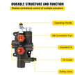VEVOR Hydraulic Directional Control Valve, 1 Spool Hydraulic Spool Valve, 21 GPM Hydraulic Loader Valve, 3625 PSI Directional Control Valve, Hydraulic Valves And Controls For Tractors Loaders Tanks