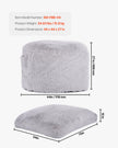 VEVOR Bean Bag Bed Chair Convertible from Chair to Lounge or Mattress Grey-Full