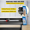 VEVOR Vinyl Cutter 53 Inch Plotter Machine Automatic Paper Feed Vinyl Cutter Plotter Speed Adjustable Sign Cutting with Floor Stand Signmaster Software