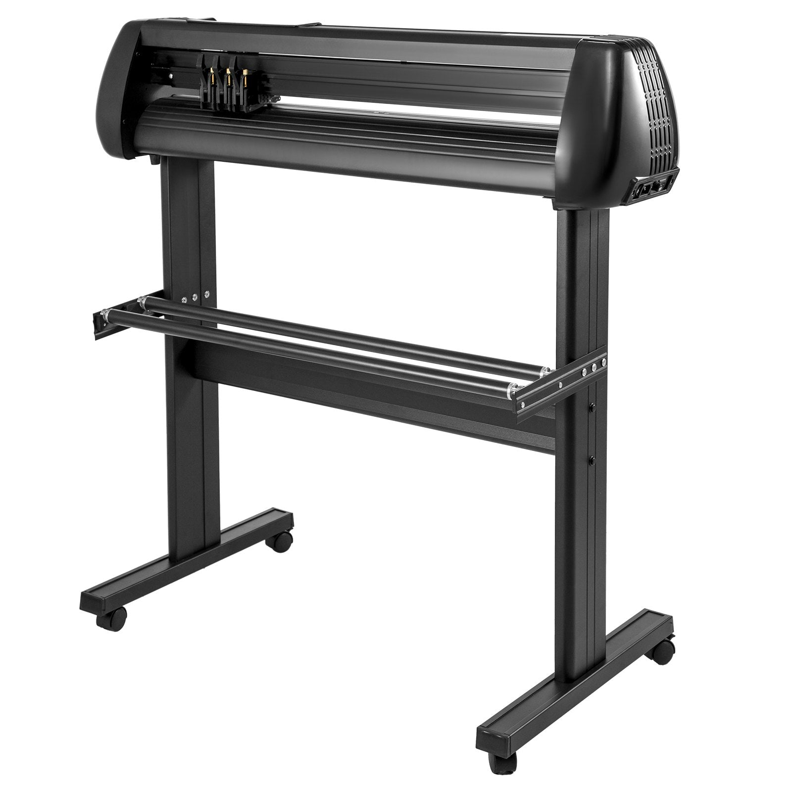 VEVOR Vinyl Cutter, 34 inch Vinyl Cutter Machine 870mm Paper Feed Vinyl Plotter with Floor Stand, Cutting Plotter Machine Adjustable Speed SignMaster Software for Sign Making Labels Windows