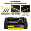 VEVOR Vinyl Cutter Machine, 14in / 375mm, LED Plotter Printer, Precise Manual Positioning, Softwares Support MAC and Windows Systems, Adjustable Force and Speed, Floor Stand for Making Sign Label