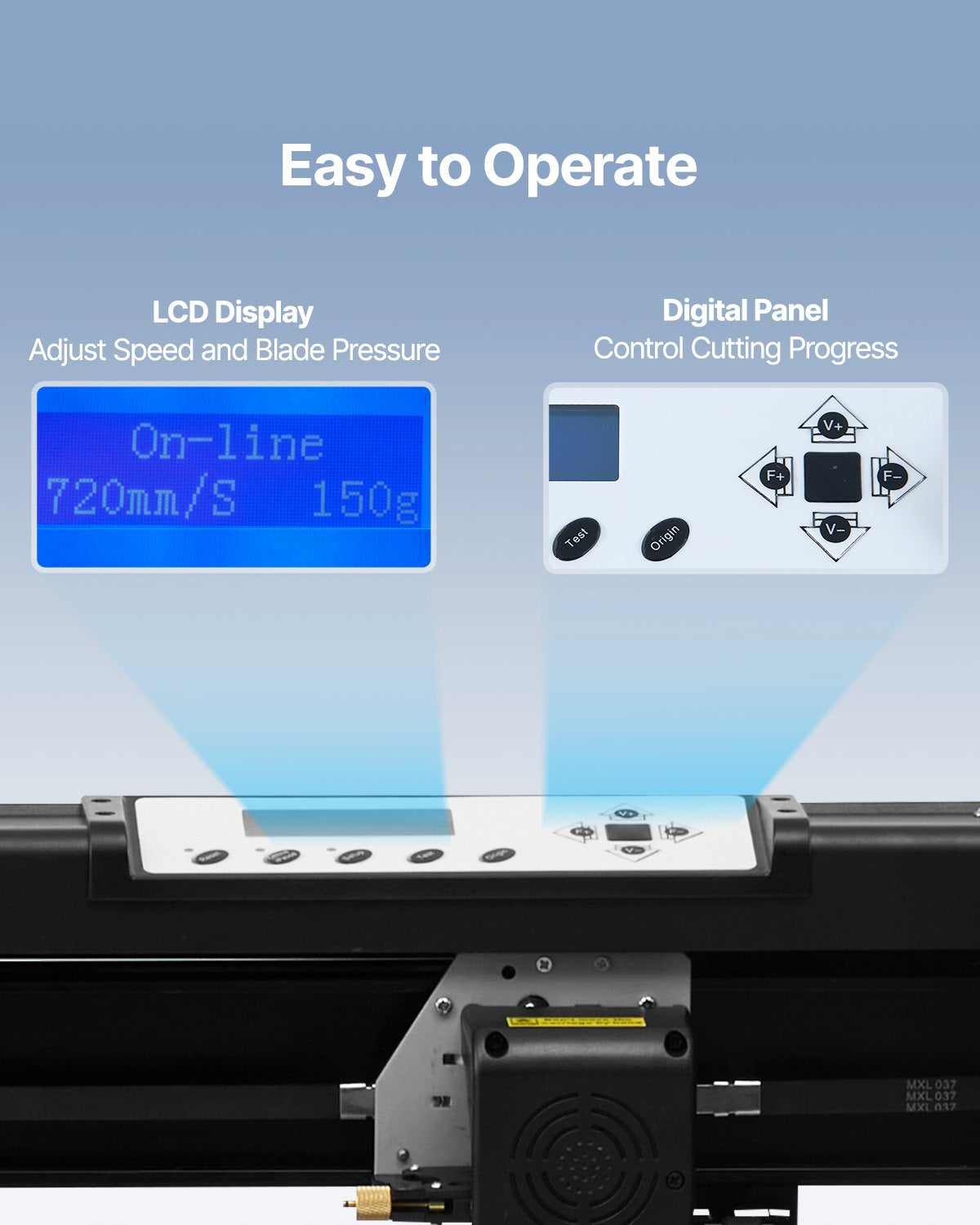 VEVOR Vinyl Cutter Machine, 28in / 720mm, LED Plotter Printer, Precise Manual Positioning, Softwares Support MAC and Windows Systems, Adjustable Force and Speed, Floor Stand for Making Sign Label